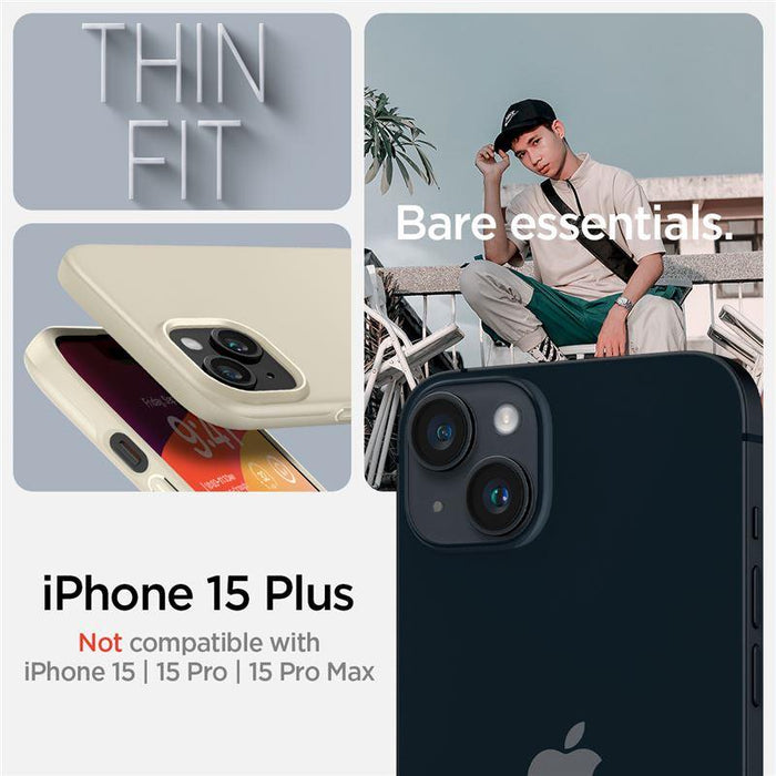Spigen Thin Fit iPhone 15 Plus Case - Beige