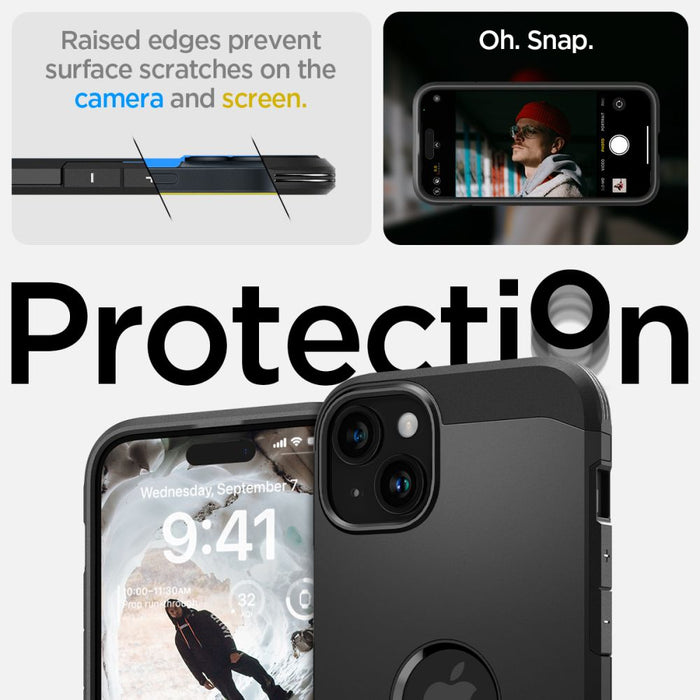 Spigen Tough Armor MagSafe case for iPhone 15 - black