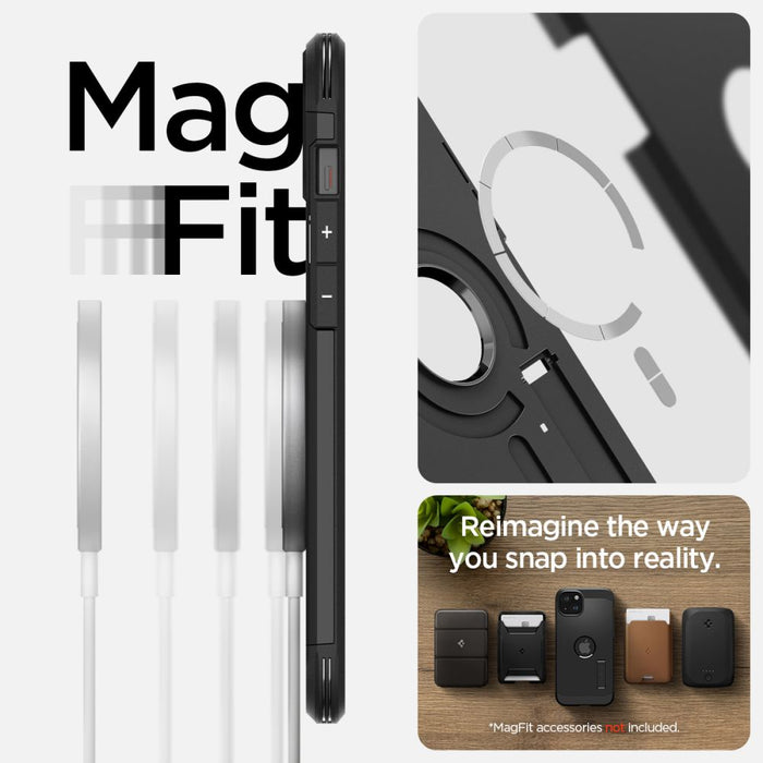 Spigen Tough Armor MagSafe case for iPhone 15 - black