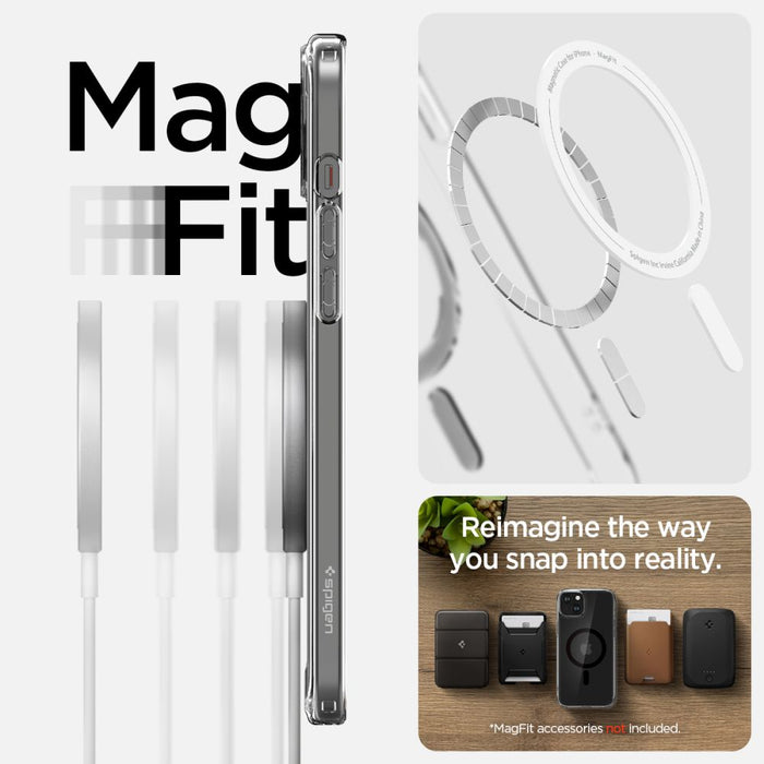 Spigen Ultra Hybrid Mag Case with MagSafe for iPhone 15 Plus - Black
