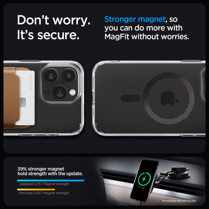 Spigen Ultra Hybrid Mag Case with MagSafe for iPhone 15 Pro - Gray