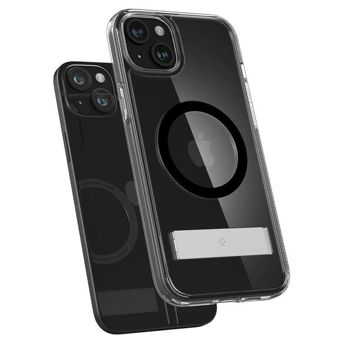 Spigen Ultra Hybrid S MagSafe Case with Stand for iPhone 15 Plus - Black