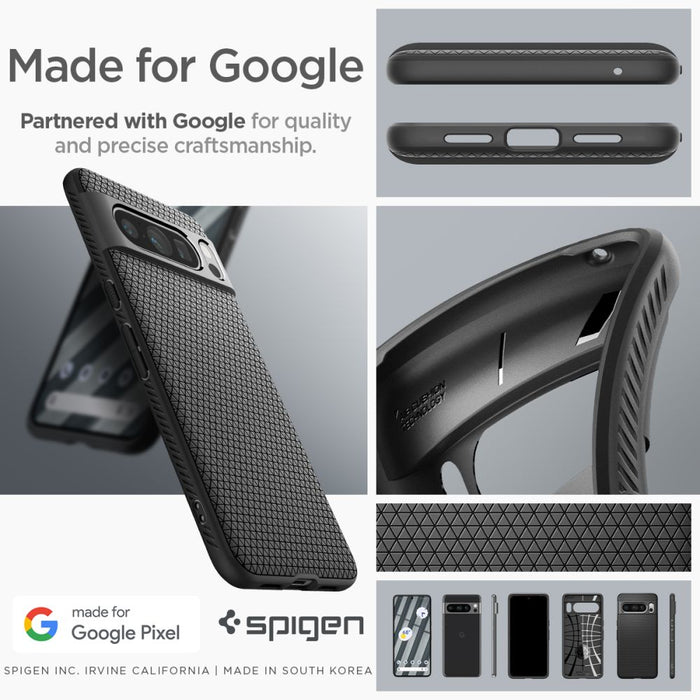 Spigen Liquid Air Case for Google Pixel 8 Pro - Matte Black