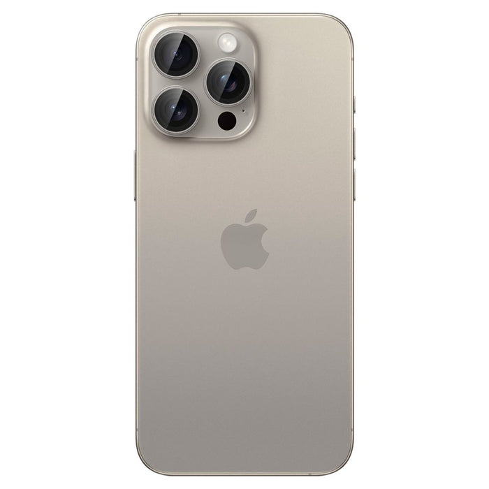 Spigen Optik.tR EZ Fit Camera Protector for iPhone 14 Pro / Pro Max / 15 Pro / Pro Max - Natural Titanium 2 pcs.