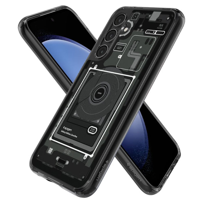 Spigen Ultra Hybrid Case for Samsung Galaxy S23 FE - Dark Gray (Zero One Pattern)