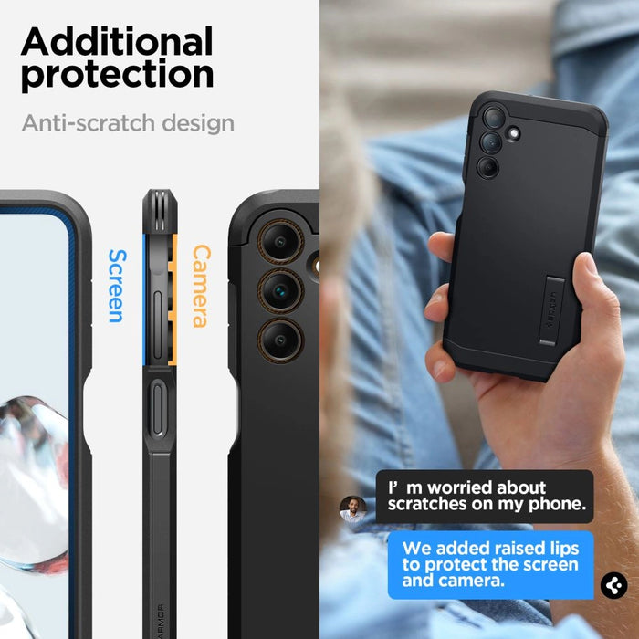 Spigen Rugged Armor Case for Samsung Galaxy A15 4G / 5G - Black