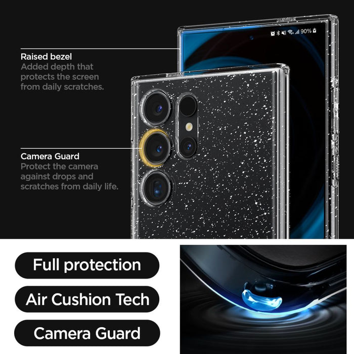 Spigen Liquid Crystal Case for Samsung Galaxy S24 Ultra - Clear Glitter