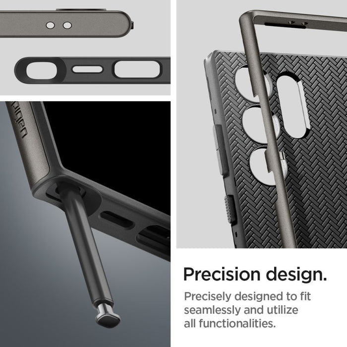 Spigen Neo Hybrid Case for Samsung Galaxy S24 Ultra - Metallic Gray