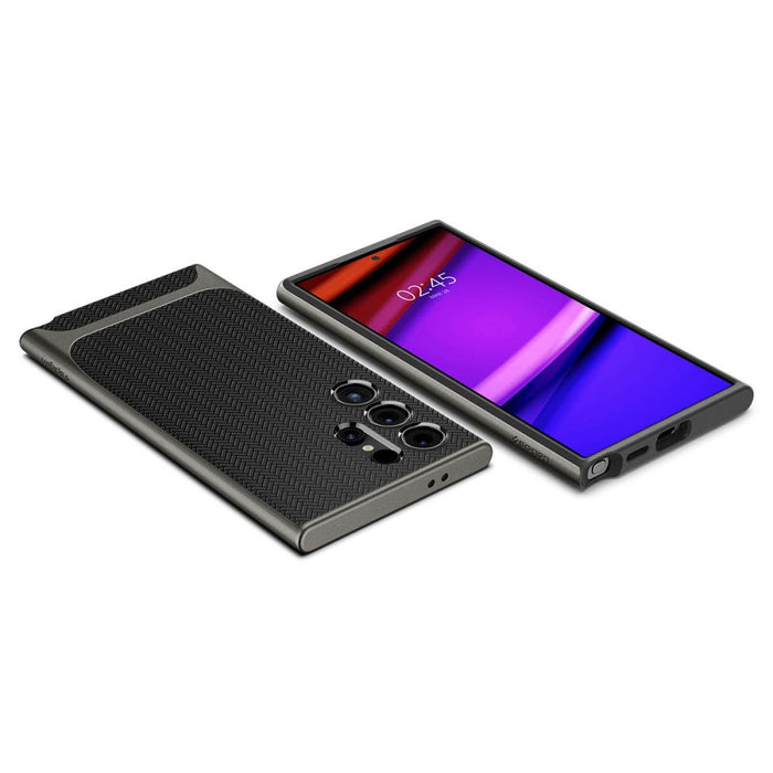 Spigen Neo Hybrid Case for Samsung Galaxy S24 Ultra - Metallic Gray
