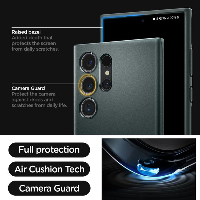 Spigen Thin Fit Case for Samsung Galaxy S24 Ultra - Dark Green