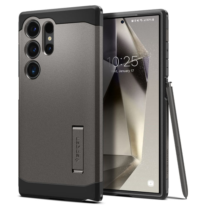 Spigen Tough Armor Case for Samsung Galaxy S24 Ultra - Metallic Gray