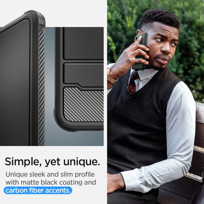 Spigen Rugged Armor Case for Samsung Galaxy S24+ - Matte Black