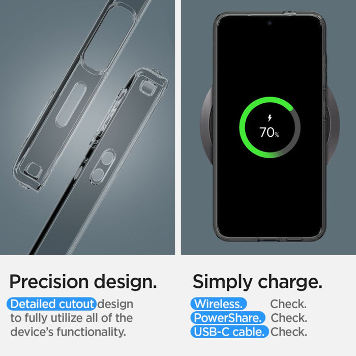 Spigen Liquid Crystal Case for Samsung Galaxy S24 - Clear-Gray