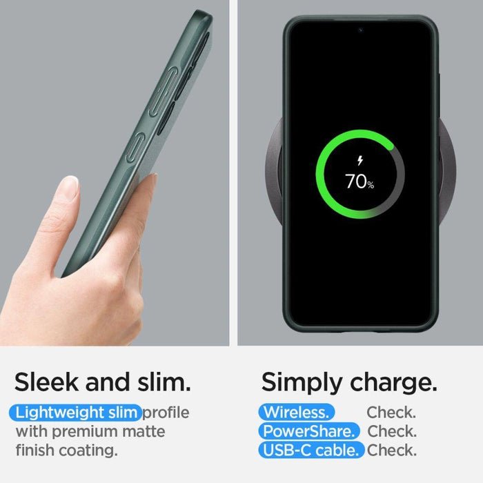 Spigen Thin Fit Case for Samsung Galaxy S24 - Dark Green