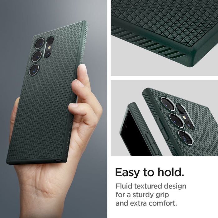 Spigen Liquid Air Case for Samsung Galaxy S24 Ultra - Dark Green