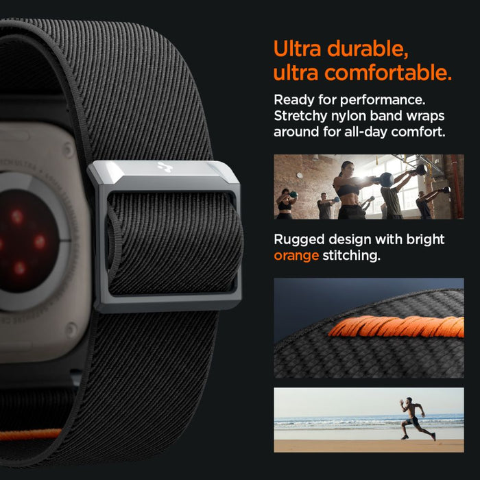 Spigen Lite Fit Pro Case with Strap for Apple Watch Ultra 1 / 2 (49mm) - Matte Black