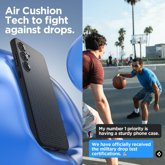 Spigen Liquid Air Case for Samsung Galaxy A55 5G - Matte Black