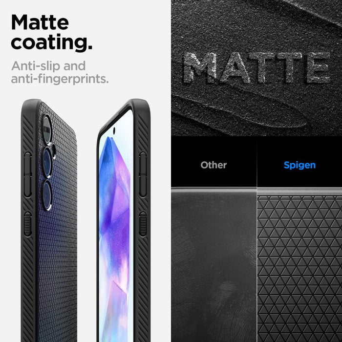 Spigen Liquid Air Case for Samsung Galaxy A55 5G - Matte Black