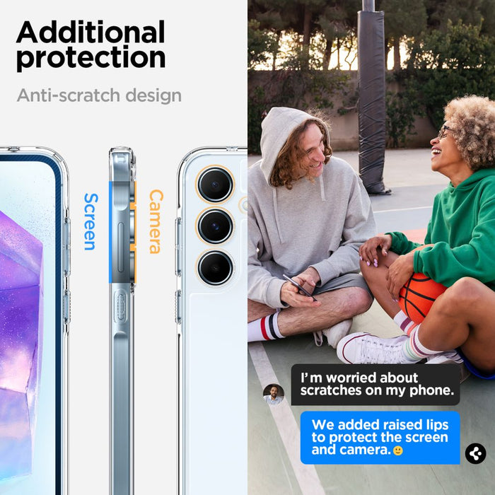 Spigen Ultra Hybrid Case for Samsung Galaxy A55 5G - Transparent