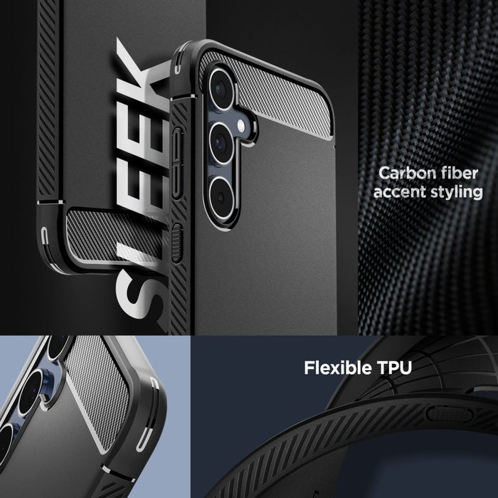 Spigen Rugged Armor Case for Samsung Galaxy A55 5G - Matte Black