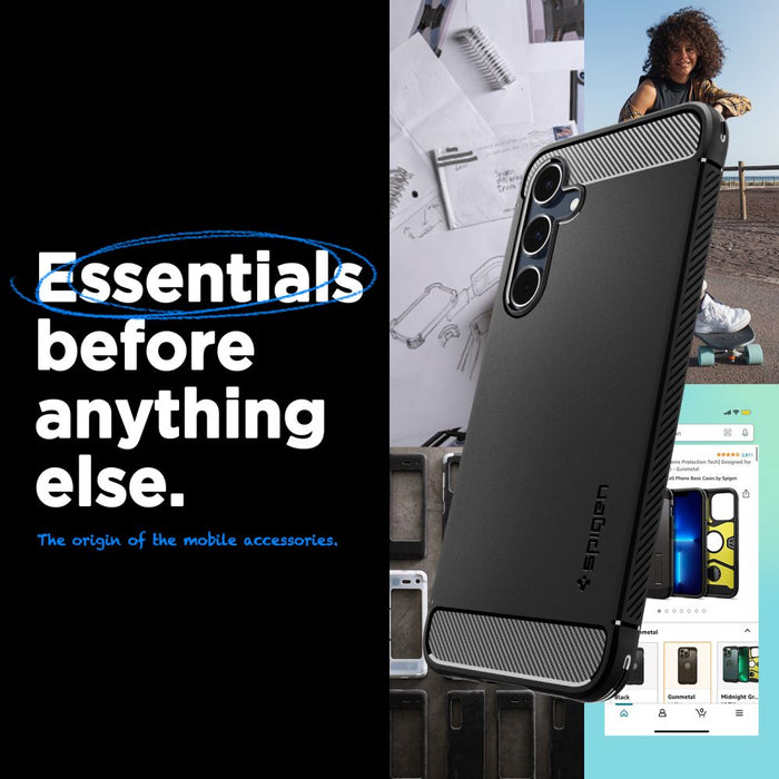 Spigen Rugged Armor Case for Samsung Galaxy A55 5G - Matte Black