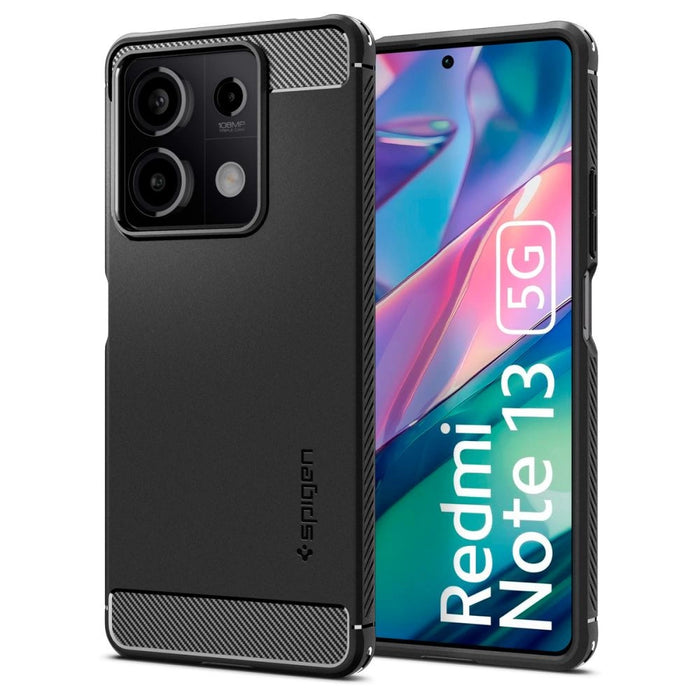 Spigen Rugged Armor case for Xiaomi Redmi Note 13 5G - matte black