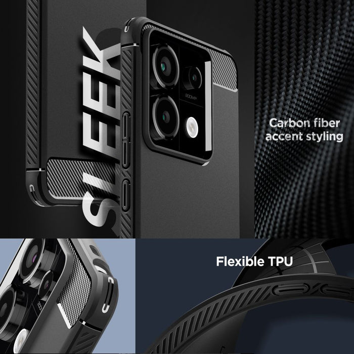 Spigen Rugged Armor Case for Xiaomi Redmi Note 13 Pro 5G / POCO X6 5G - Matte Black