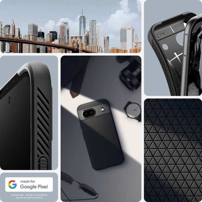 Spigen Liquid Air Case for Google Pixel 8A - Matte Black