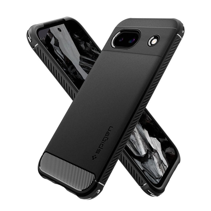 Spigen Rugged Armor Case for Google Pixel 8A - Matte Black