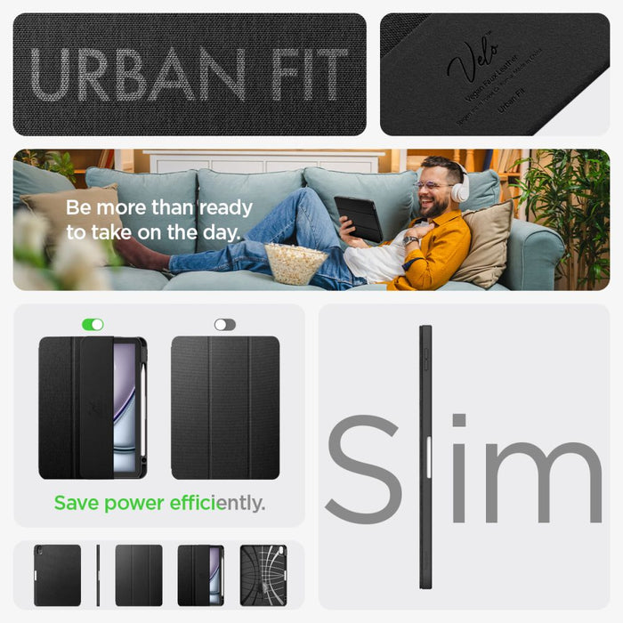 Spigen Urban Fit Case for iPad Air 10.9'' (2020/2022) / 11'' (2024/2025/2026) - Black