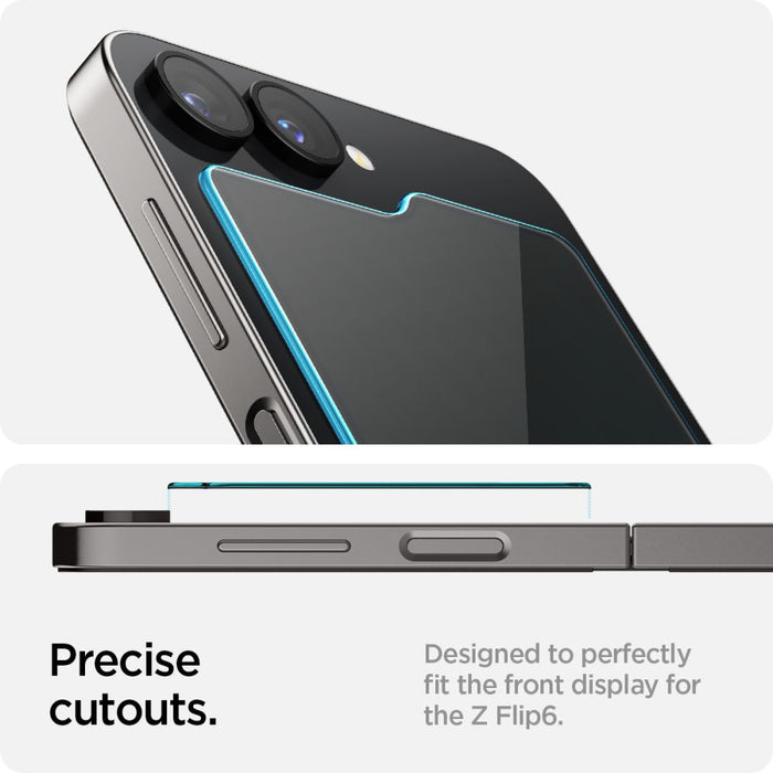 Spigen Glas.tR EZ Fit Tempered Glass for Samsung Galaxy Z Flip 6 - 2 pcs.