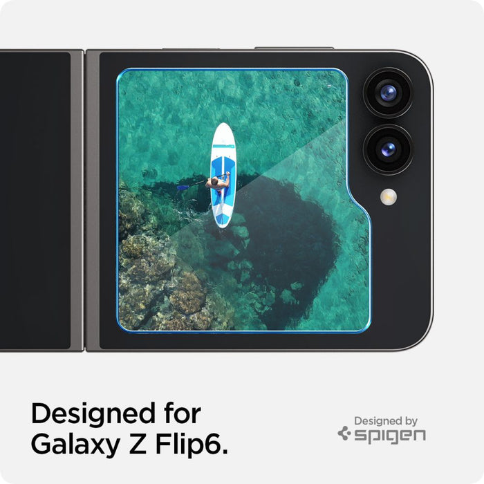 Spigen Glas.tR EZ Fit Tempered Glass for Samsung Galaxy Z Flip 6 - 2 pcs.