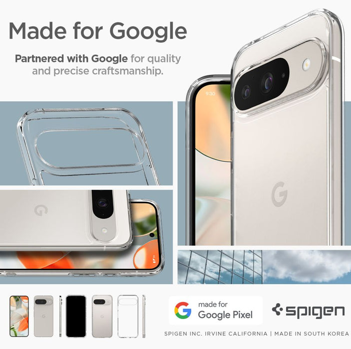 Spigen Ultra Hybrid Case for Google Pixel 9 / 9 Pro - Transparent