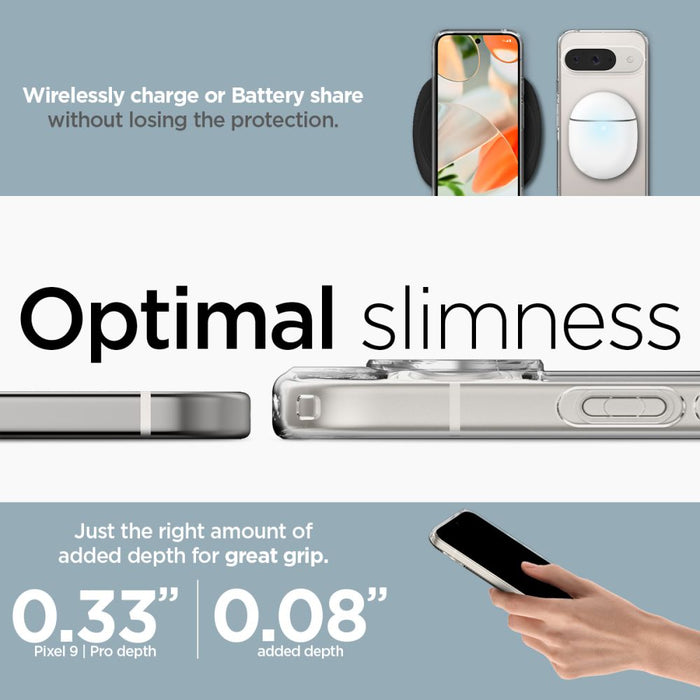 Spigen Ultra Hybrid Case for Google Pixel 9 / 9 Pro - Transparent