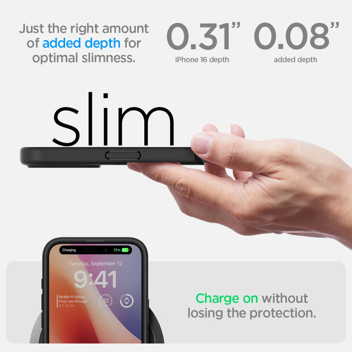 Spigen Ultra Hybrid iPhone 16 Case - Matte Black