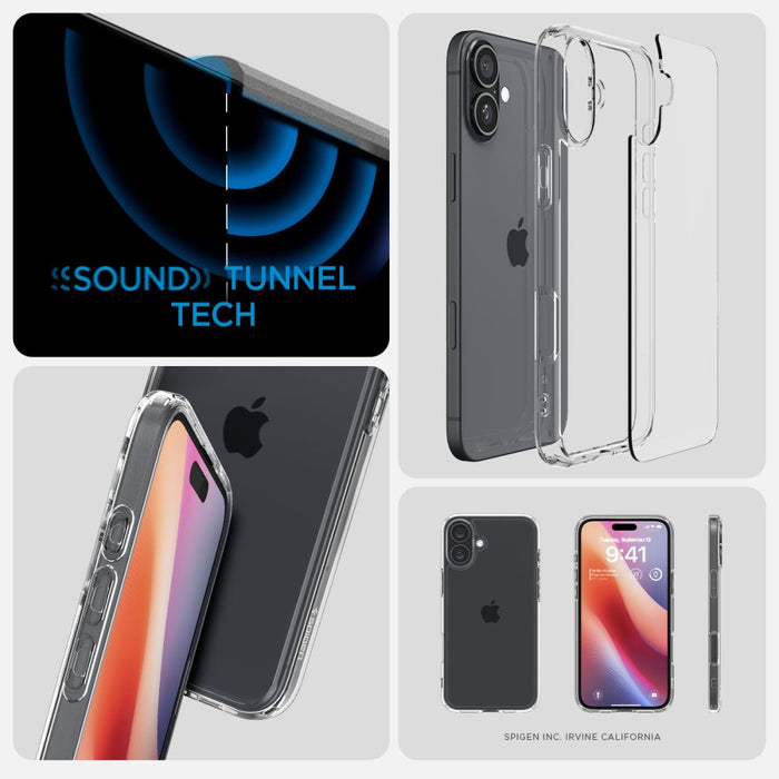 Spigen Ultra Hybrid iPhone 16 Case - Clear