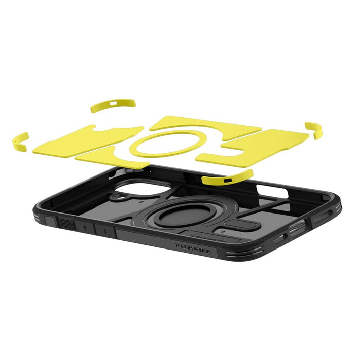 Spigen Tough Armor MagSafe case with stand for iPhone 16 - black