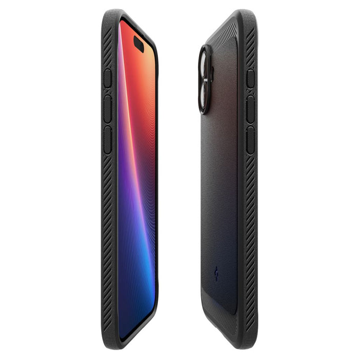 Spigen Rugged Armor MagSafe case for iPhone 16 - black