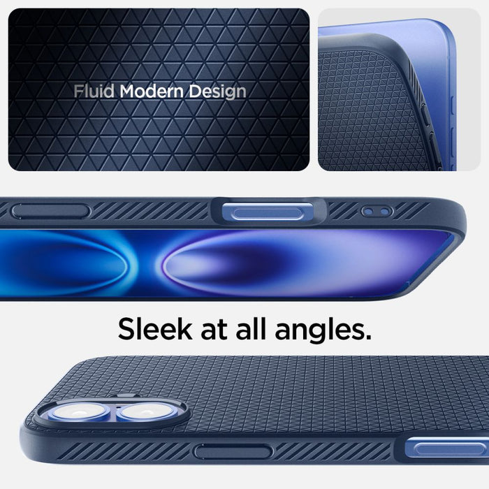 Spigen Liquid Air iPhone 16 Case - Blue