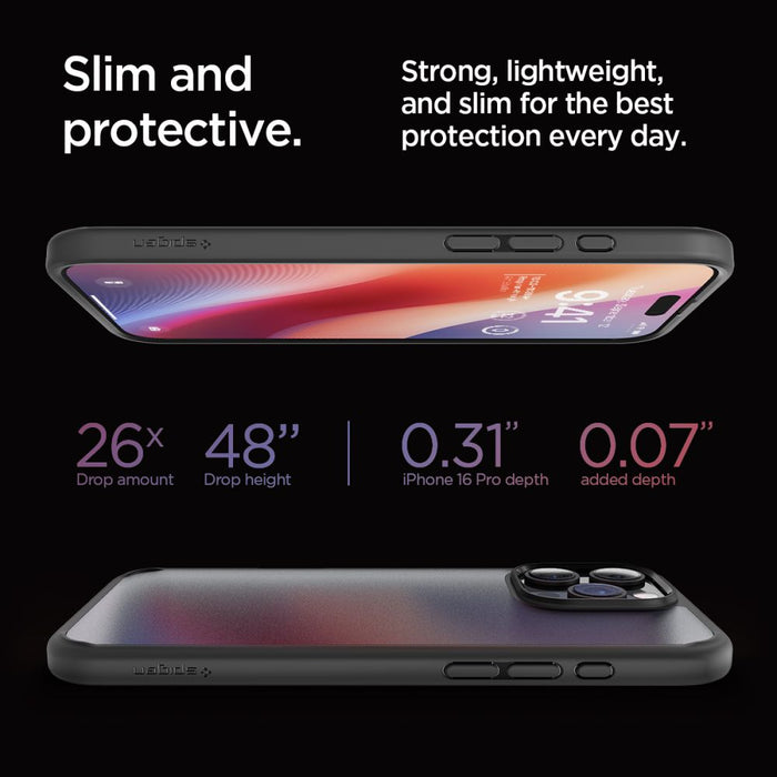 Spigen Ultra Hybrid iPhone 16 Pro Case - Black