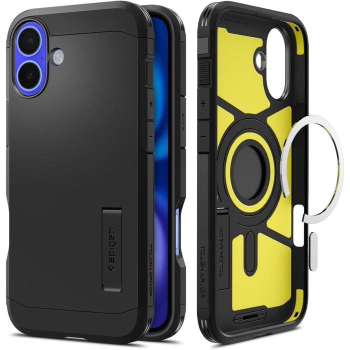 Spigen Tough Armor MagSafe Case with Stand for iPhone 16 Plus - Black
