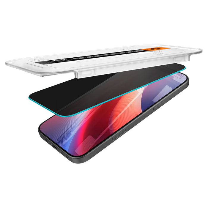 Spigen Glas.tR EZ Fit Privacy Tempered Glass for iPhone 16 Pro Max / 17 Pro Max - 2 pcs.