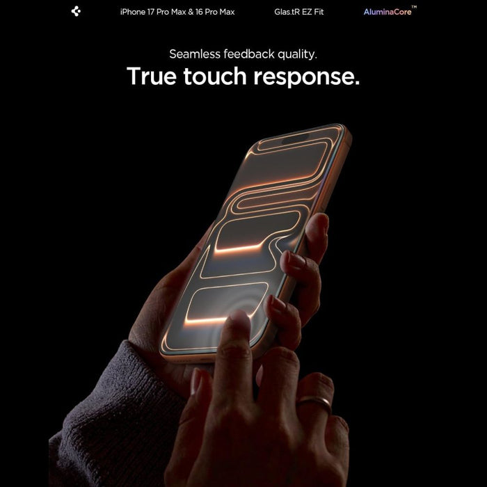 Spigen Glas.tR EZ Fit Tempered Glass for iPhone 16 Pro Max / 17 Pro Max - 2 pcs.