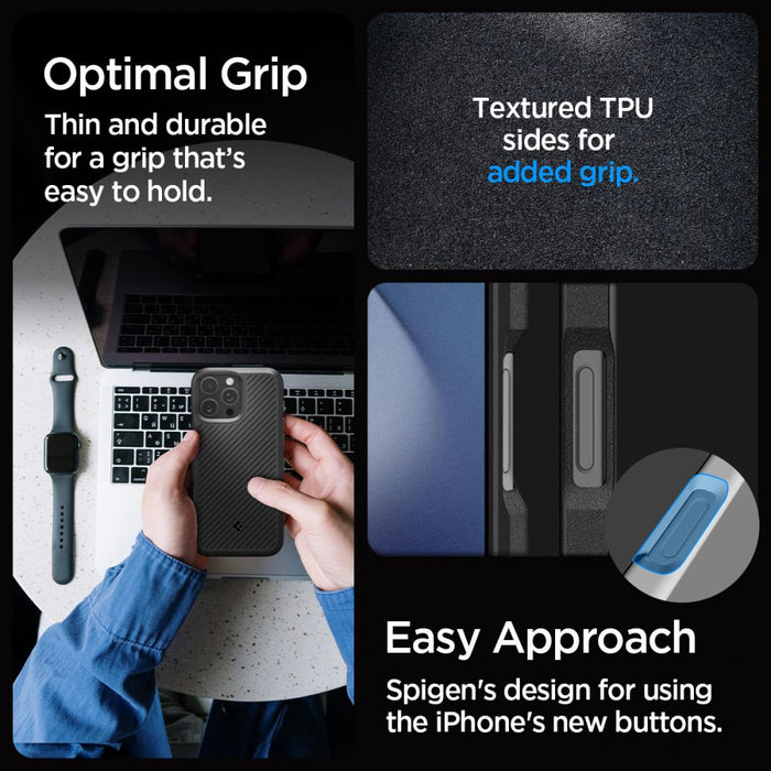 Spigen Core Armor Case for iPhone 16 Pro Max - Matte Black