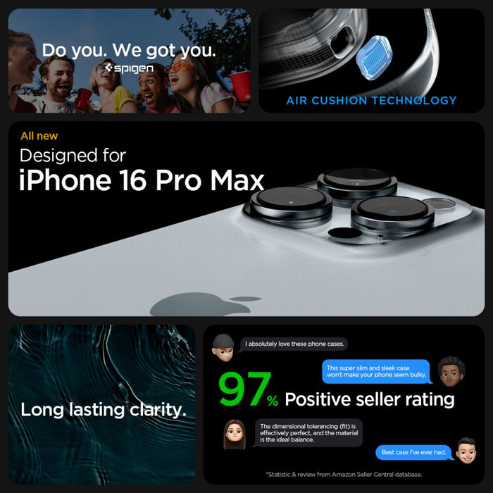 Spigen Ultra Hybrid Case for iPhone 16 Pro Max - Clear