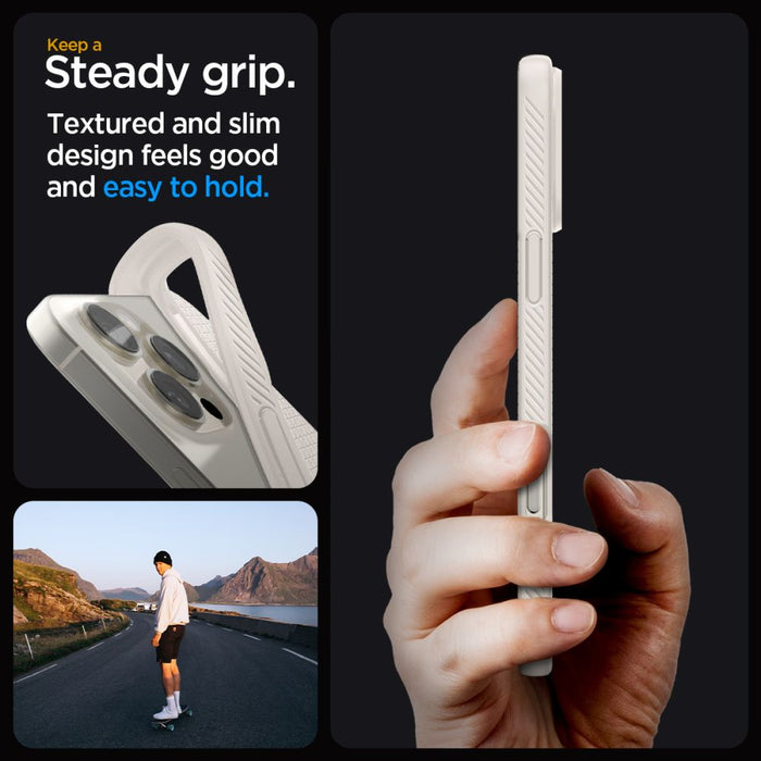 Spigen Liquid Air Case for iPhone 16 Pro Max - Titanium