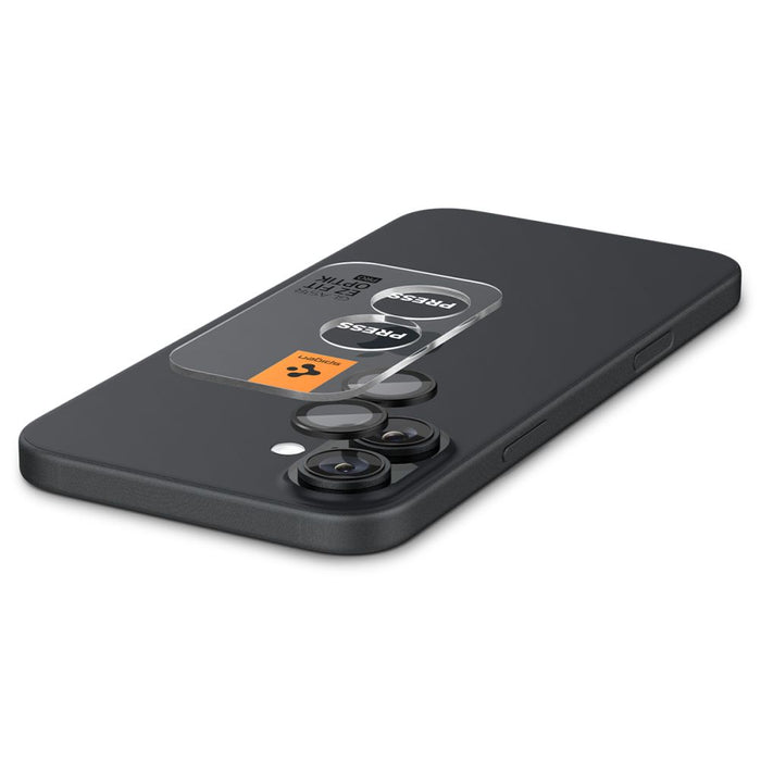 Spigen Glass tR EZ Fit Optik Pro Tempered Glass for iPhone 16 / 16 Plus / 17 Camera (2 pcs.) - Black