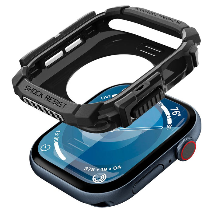 Spigen Rugged Armor Case for Apple Watch 10 (42mm) - Black
