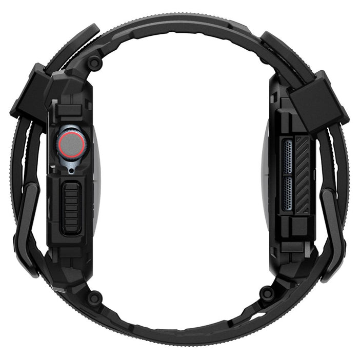 Spigen Rugged Armor Pro Apple Watch 10 (42mm) Strap Case - Black