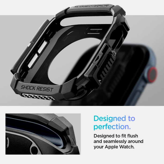 Spigen Rugged Armor Case for Apple Watch 10 46mm - Black